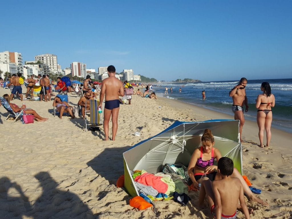 A photo of Impanema Beach - a visit is one of the fun things to do in Rio de Janeiro