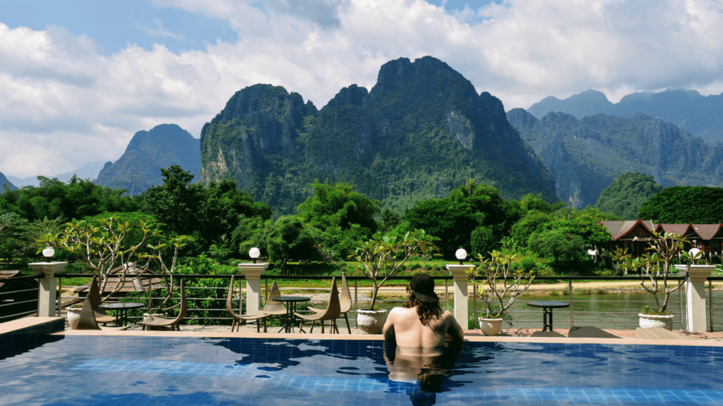 An-image-showing-luxury-accommodation-in-Vang-Vieng