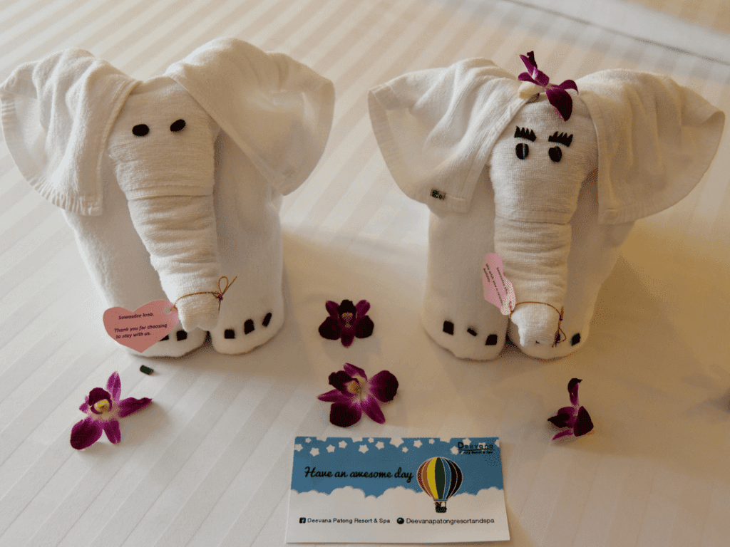 An-image-showing-the-towel-animals-at-Deevana-Plaza