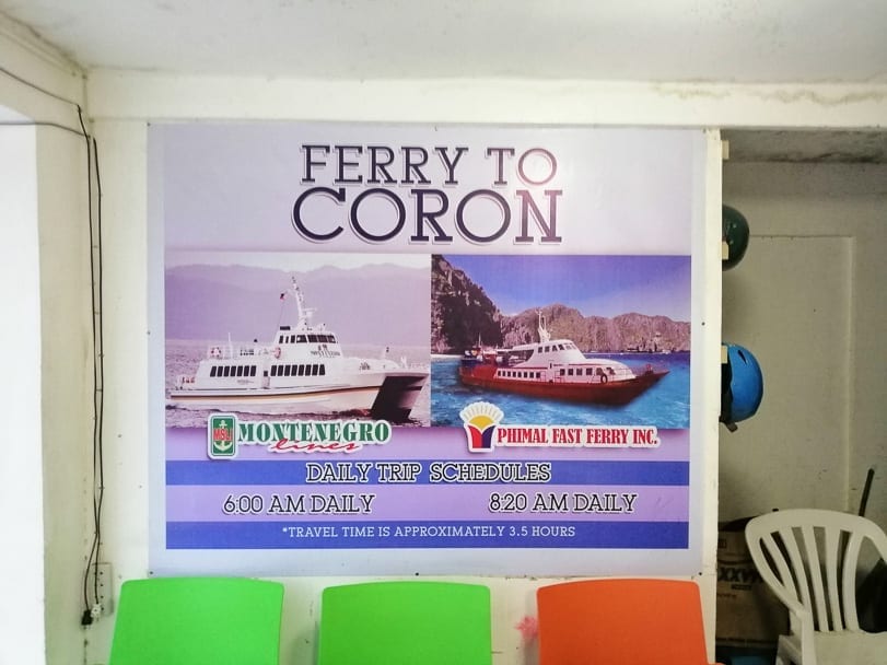 El Nido to Coron Ferry Schedule