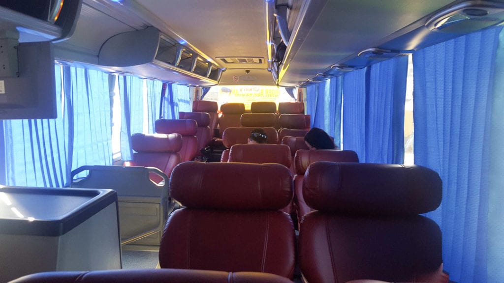 Luxury Bus El Nido to Puerto Princesa, AC bus El Nido, Cherry Bus El Nido, Cherry Bus Puerto Princesa