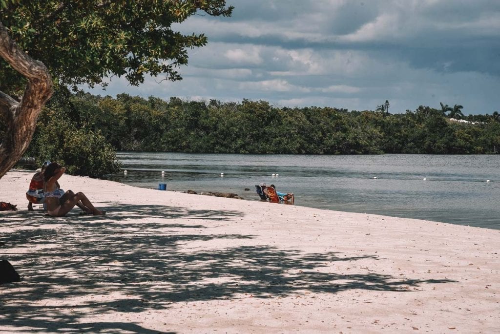 calm water at Far Beach in the Florida Keys