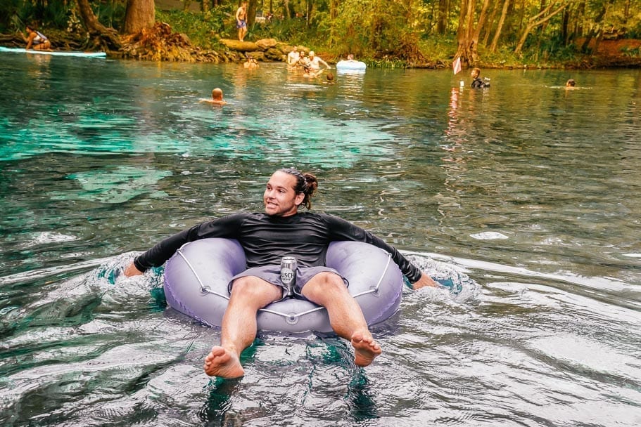 legal tubing with alcohol