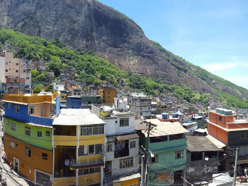 The view of Rio de Janeiro from Rocinha favela