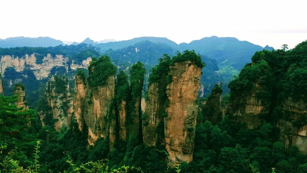 An image of the Zhangjiajie scenery you can see by reading our Zhangjiajie Forest Park travel guide