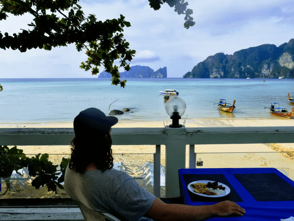 An-image-of-breakfast-with-a view-at-Phi-Phi-Bayview