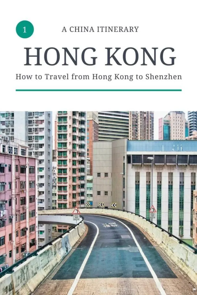 An image of our Pinterest guide for how to travel from Hong Kong to Shenzhen!