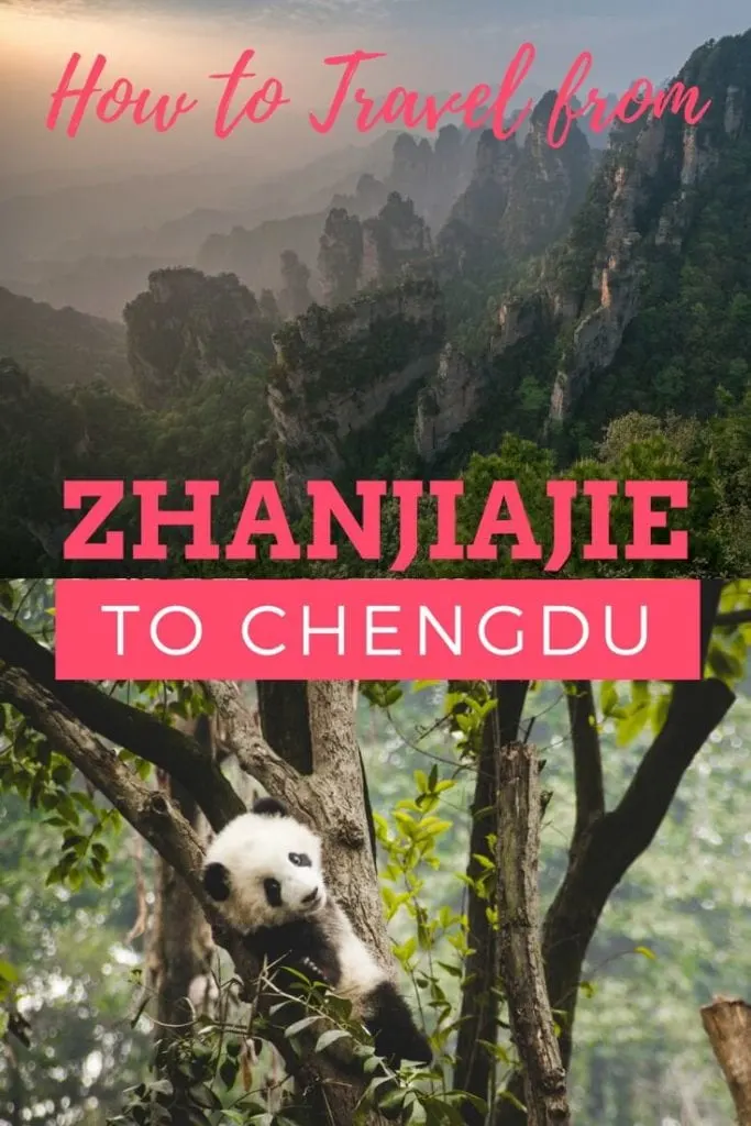 Chengdu to Zhangjiajie