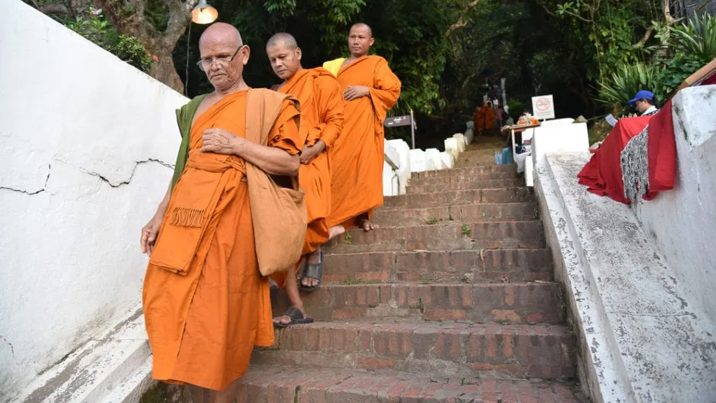 Phousi Mountain Stairs