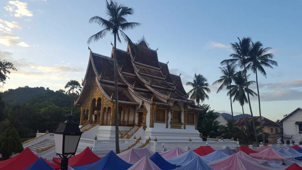 Royal Palace at the foot of Mount Phousi