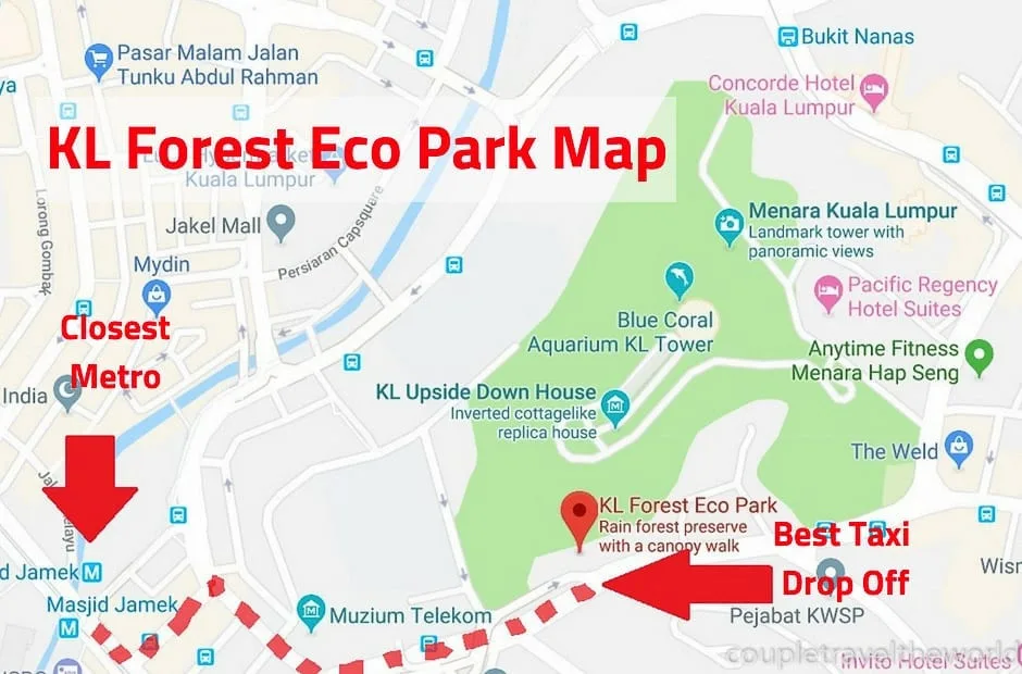 bukit nanas forest reserve map