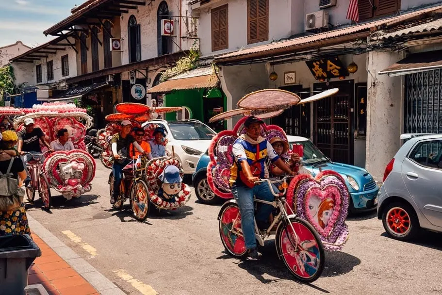 Rickshaw (Trishaw) in Maleka