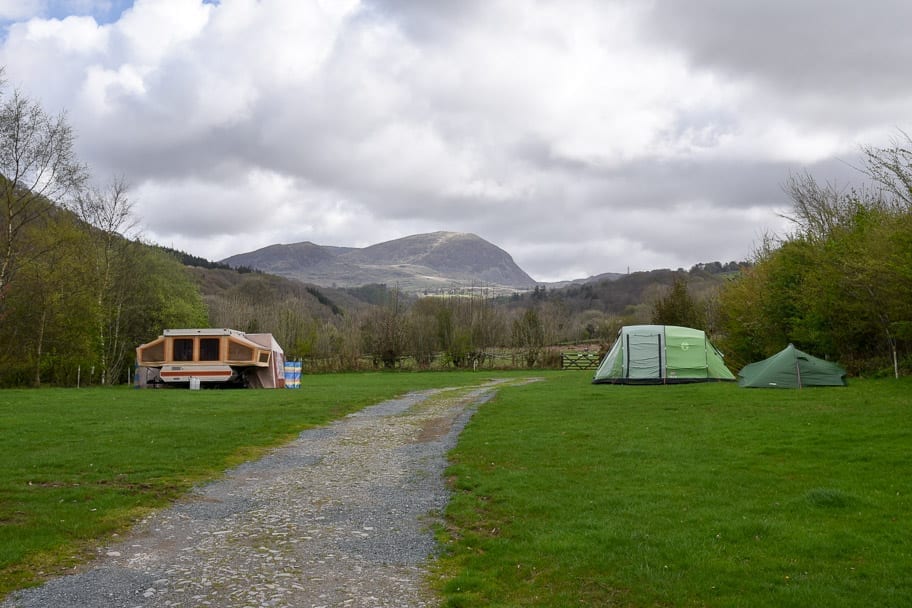 Campsite with Views Snowdonia Wales