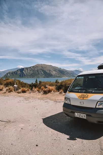 lake-wanaka-camping, mad-camperz, lake-outlet-lake-wanaka, camper-van-roadtrip-south-island