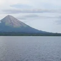 Ometepe-Island-volcanoes-seen-from-Ferry-to-Granada