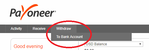 Select-withdraw-to-receive-commission-junction-payment-with-payoneer