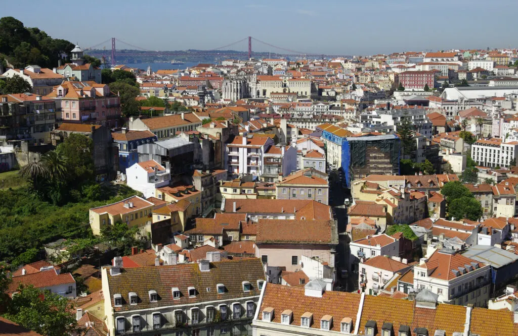 View of Lisbon from Miradouro da Graça