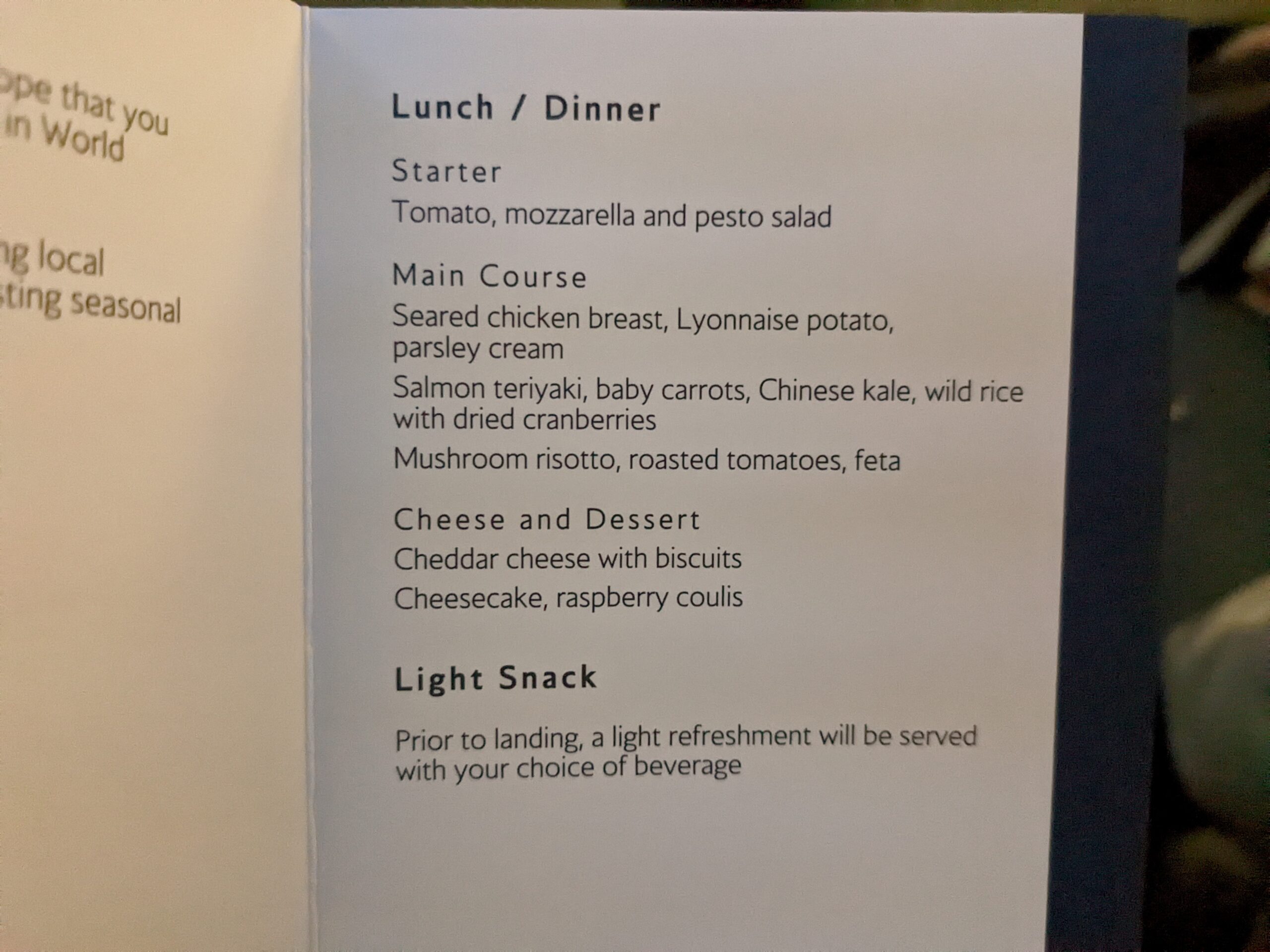 British Airways Premium Economy Review Is It Worth It   British Airways Premium Economy Menu Scaled 