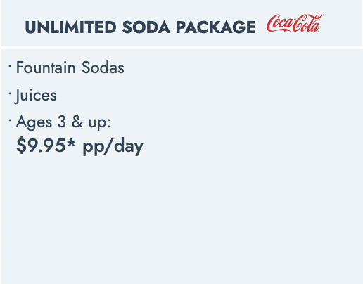 unlimited soda package