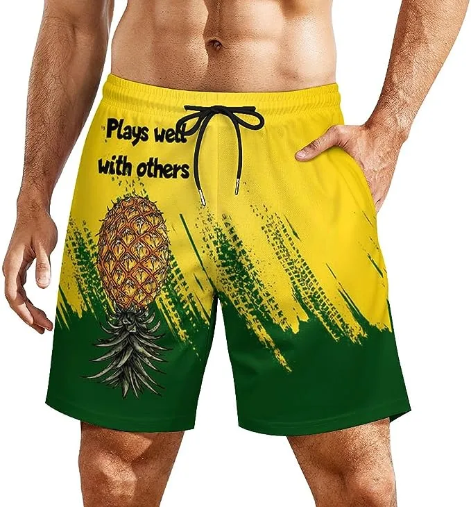 upside down pineapple shorts