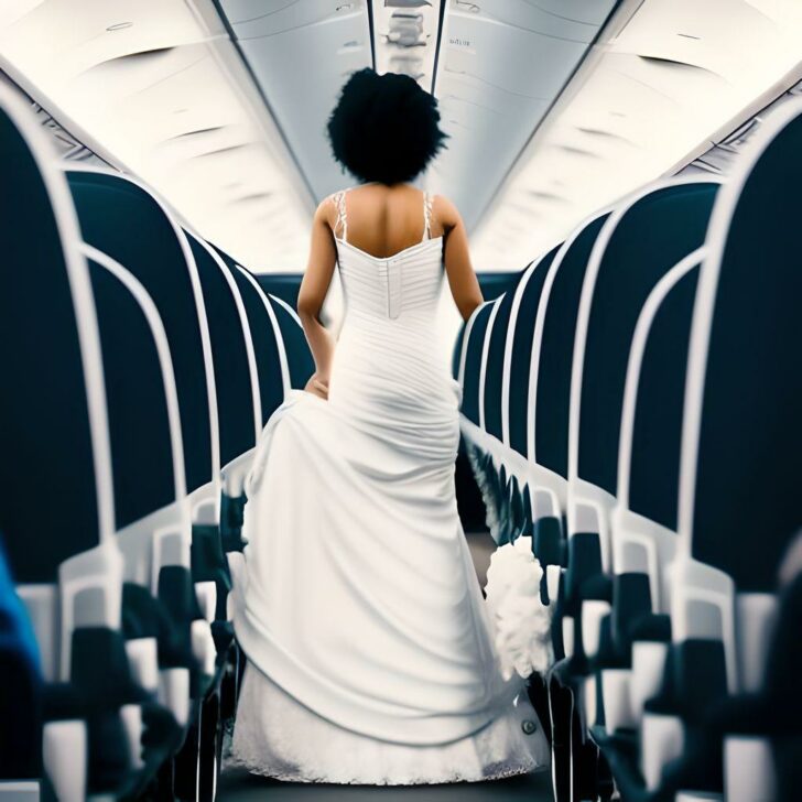 How to travel with your wedding dress